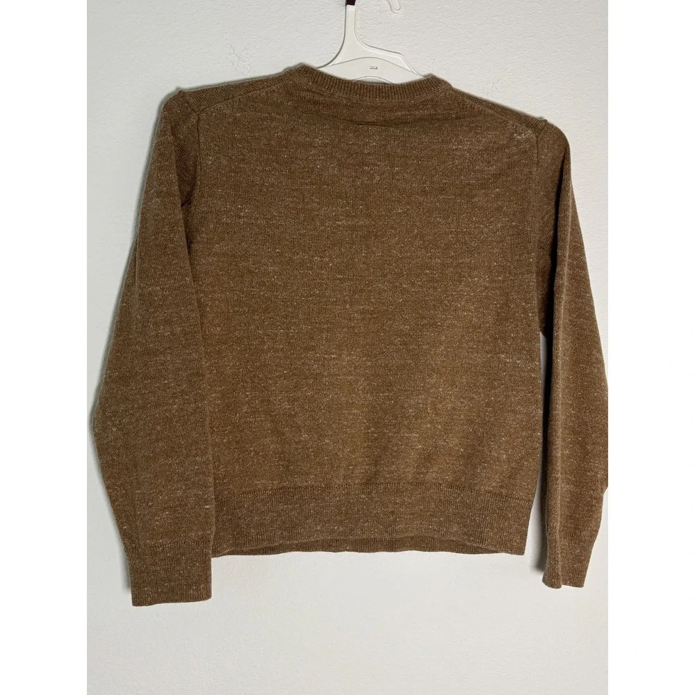 Gap Sweater Unisex Kids XL Brown Tight Knit Crew Neck Cozy Warm Outdoor‎ Winter